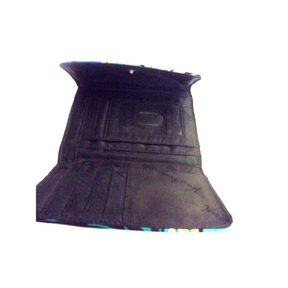 Vera Bradley Sleek Wallet Midnight Blues  5 1/4 X 4 - Picture 3 of 4